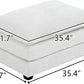 36.6 Inch Cream Ottoman Living Room Furniture Luxurious-1