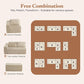 106 Inch Cloud Sectional Sofa Beige Contemporary Sofa