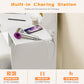 White Illuminated Makeup Vanity With Electrical Outlet