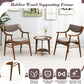 Wooden Velvet Upholstered Dining Chairs Rubberwood