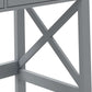 Home Office Desk Grey With Two Drawers Computer Table