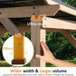 10x12 Cedar Gazebo Gray Weatherproof Sloped Roofing