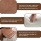 Brown Faux Leather Manual Reclining Overstuffed Sofa
