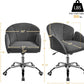 Dark Gray Desk Chair With Armrests For Home Office