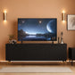Black TV Stand for 80 Inch Televisions Entertainment