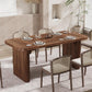 Espresso 62 Inch Rectangular Hardwood Dining Table