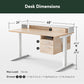 Maple Electric Ergonomic Standing Desk 48x24 Inches
