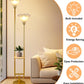 Dimmable Contemporary Gold Flower Floor Lamp 63Inch