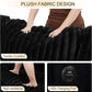Black 122Inch U Shaped Sleeper Sectional USB Charging Ports