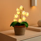 Cordless White Lily Of Valley Night light Desk Table Lamp-0