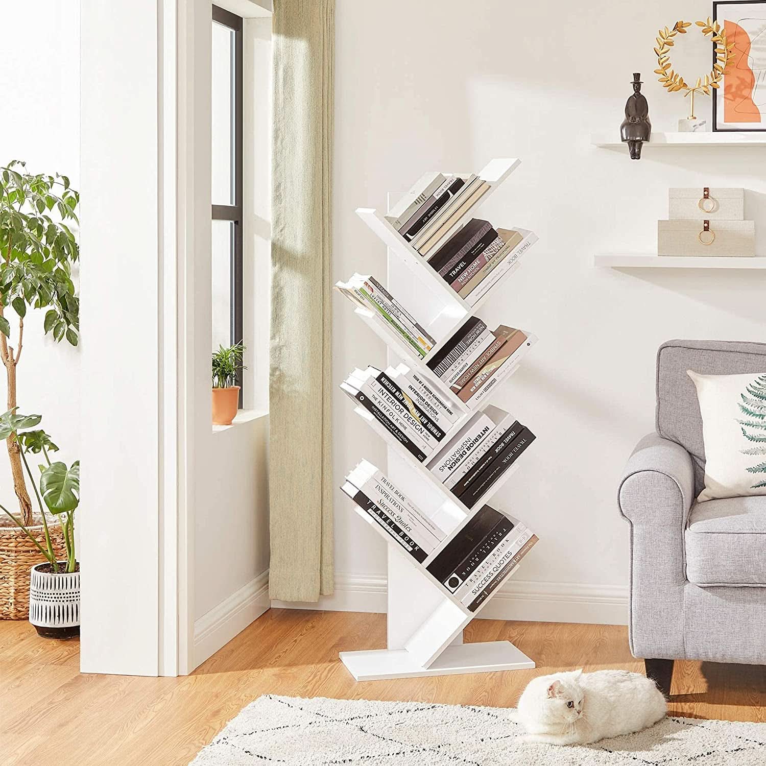Tree Branch Bookshelf 8 Tier For Small Spaces Home Office-3