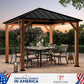 10x10 Hardtop Gazebo Premium Outdoor Patio Enclosure