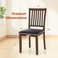 Espresso Slat Back Dining Chairs Set Of 2 For Dining Room