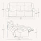 Genuine Leather Power Recliner Sofa Cream Upholstery