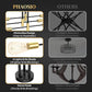 Modern Sputnik Chandelier Ceiling Light 6 Lights Black