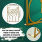 Gold Abstract Minimalist Sculptural Wall Art 17x11.8