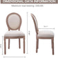 French Country Dining Chairs Set Of 4 With Carved Solid Wood Frames