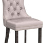 Velvet Wingback Dining Chairs Set Of 4 Beige Tufted