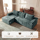 95 Inch Luxurious Sectional Sofa Memory Foam Cushions