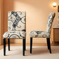 Luxurious Upholstered Tufted Dining Chairs Set Two