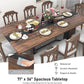 71In Large Rectangular Dining Table With Brown Tabletop