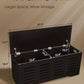 Espresso 47.3Inch Wood Storage Chest FlipTop Hinges
