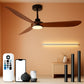 72-inch Walnut Outdoor Ceiling Fan With Lights