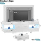 Glossy White TV Stand Entertainment Center Storage
