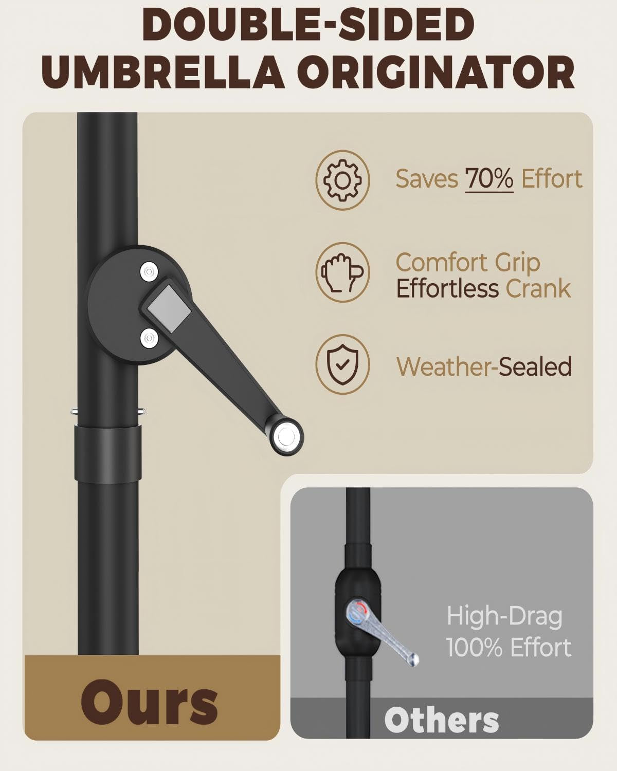 Fifteen Foot Burgundy Patio Umbrella With Base Included