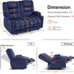 Navy Blue Zero Gravity Therapeutic Massage Recliner