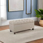 Tufted ExtraLarge Storage Ottoman Bench Hinged Lid