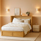 Oakwood Industrial Murphy Cabinet Bed With Charging