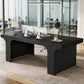 70 Inch Black Contoured Executive Desk Home Office Pro-4
