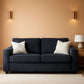 Queen Sleeper Sofa Dark Gray Upholstered ChenilleWeave-0