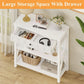 Bookcase With Drawer In White Oak Finish For Living Room-2