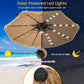 9Ft Thatched Patio Umbrella With Solar Illumination