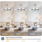 42 Inches Fandelier Retractable Ceiling Fan Silver
