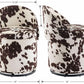 Milk Cow Velvet Upholstered Vanity Chair Storage Swivel