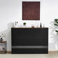 Queen Murphy Bed With Black Integrated Charging Stations Led Lighting