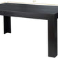 63 Inch Black Dining Table For 6 Modern Home Kitchen