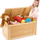Blonde Premium Wood Toy Chest With Generous Storage Capacity