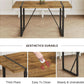 Executive Industrial Solid Walnut Dining Table Set