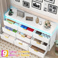 White Dresser With Integrated LED Lighting Charging-2
