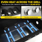 Three-Burner Propane Grill 30,000 BTU Stainless Steel