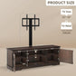 Espresso Farmhouse TV Stand With Adjustable Mounting