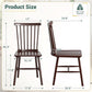Brown Windsor Spindle Back SolidWood Dining Chairs