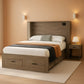 Grey Queen Murphy Cabinet Bed With Generous Storage