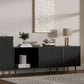Black 65 Inch Television Stand Entertainment Center