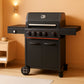 Quadruple Burner Infrared Side Burner Propane Grill