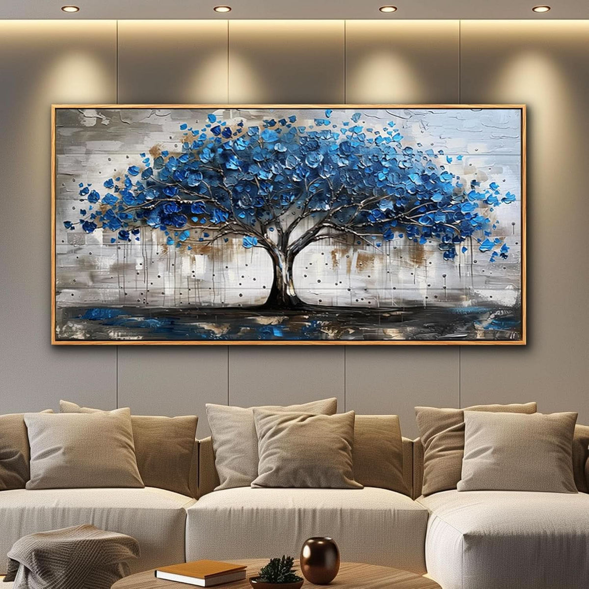 20x40 Inch Framed HD Canvas Panoramic Landscape Art